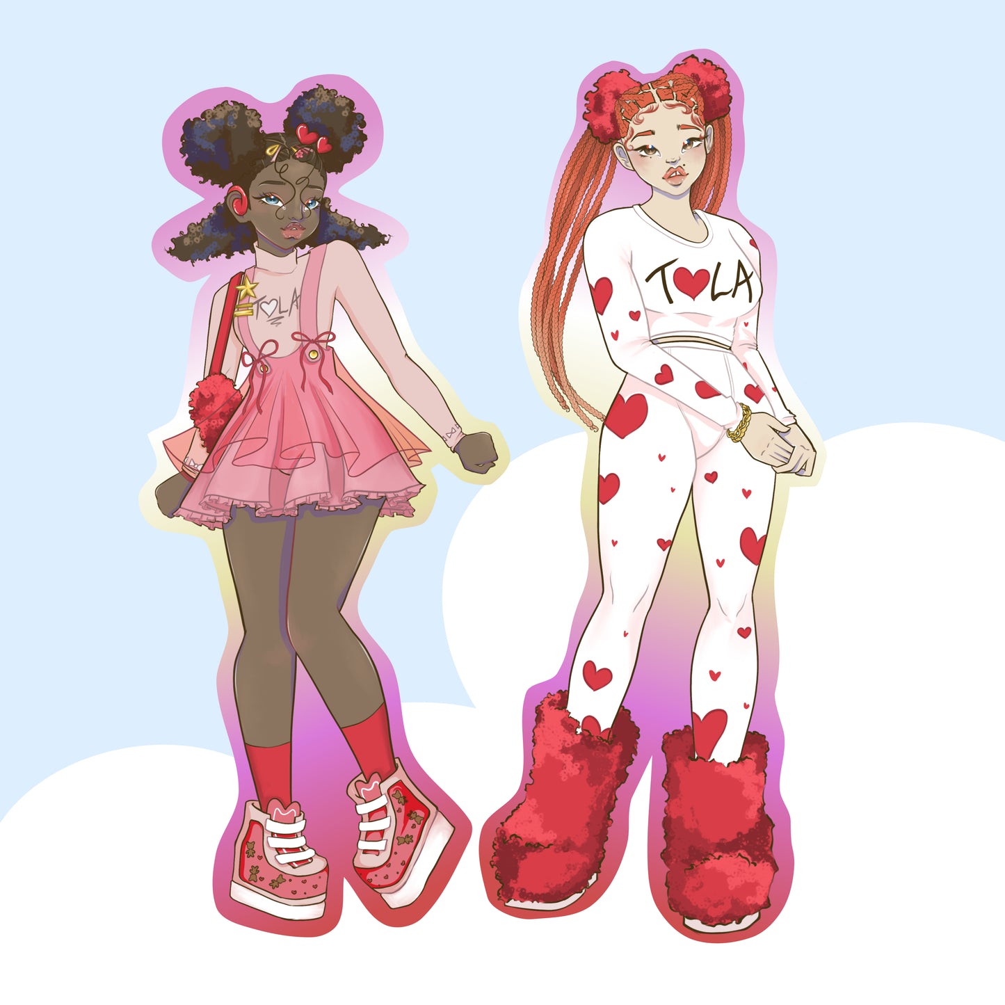 Toka Tola Girls Valentine’s Fit Set
