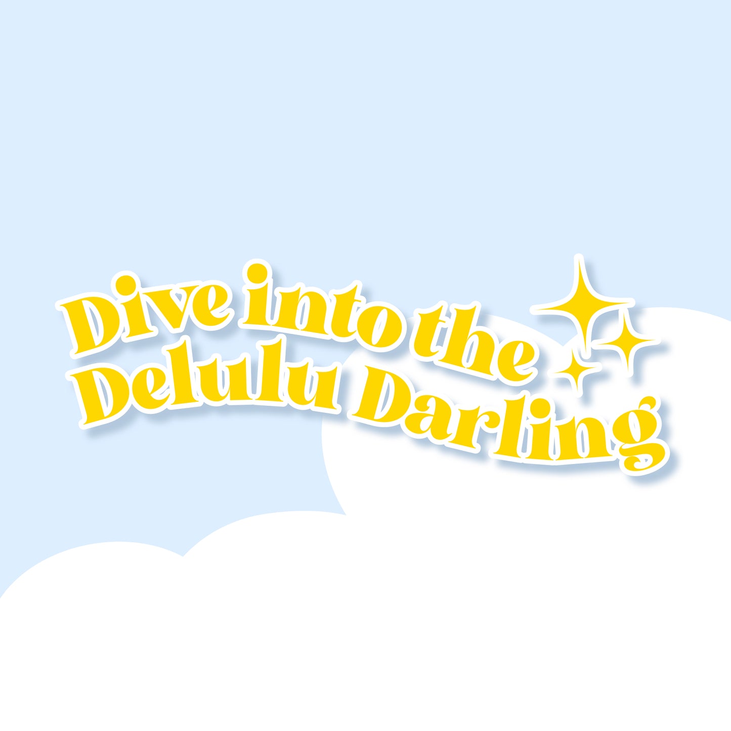 Dive into the Delulu Darling Decal